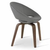 sohoConcept Crescent Plywood Upholstered Solid Back Side Chair Upholstered | 29 H x 23.75 W x 21 D in | Wayfair DC10100-70