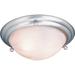 Winston Porter Aguajito 2 - Light 15.5" Simple Bowl Flush Mount Glass in Gray | 4.75 H x 15.5 W x 15.5 D in | Wayfair V6852-33