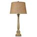 Winston Porter Hammd Square Candlestick Pot 32.5" Table Lamp Plastic in Gray | 32.5 H x 16 W x 16 D in | Wayfair BEAE34E3FFC74185853AC787A4B72DE1