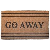 Symple Stuff Wallin Go Away 30 in. x 18 in. Non-Slip Outdoor Door Mat Coir | Rectangle 1'6" x 2'6" | Wayfair 320BCM