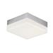 Orren Ellis Casella 1 - Light Simple Square LED Flush Mount Acrylic in Gray | 1.75 H x 4.75 W x 4.75 D in | Wayfair