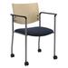 KFI Studios Evolve 23"W Stackable Seat Waiting Room Chair w/ Wood Frame Vinyl/Wood in Gray | 31.5 H x 23 W x 18.5 D in | Wayfair CS1311SL-SP22-2213