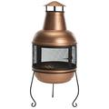 Ophelia & Co. Gemmenne Cast Iron Wood Burning Chiminea Cast Iron/Iron in Black/Brown/Gray | 40 H x 18 W x 18 D in | Wayfair PIT1000A