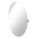 Charlton Home® Amini Oval Tilt Accent Mirror Metal in White | 29 H x 21 W x 2.5 D in | Wayfair C34C46E64D634C35880FE0A76F9B2BE9