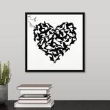 Ebern Designs 'Hearts in Flight IV' Graphic Art on Canvas Canvas | 13.7 H x 13.7 W x 1.75 D in | Wayfair 253B3E1C3B4B4A25A060B50719594448