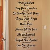 Winston Porter Bible Family Rules Wall Quotes Decal Vinyl in Black | 36 H x 20 W in | Wayfair E70166B5AE8F4EAC859E822B082CEE52