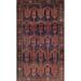 Brown/Indigo 60 W in Indoor Area Rug - Bloomsbury Market Traditional Violet/Orange/Brown Area Rug Polyester/Wool | Wayfair