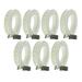 World Menagerie Geof Pyramid Curtain Ring Plastic in White | 3 H x 3 W x 1 D in | Wayfair 9E9469898CDC4417AC508441D4CDB464