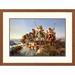 East Urban Home 'The Fire Boat' Framed Graphic Art Paper | 24.5 H x 32.5 W x 1.5 D in | Wayfair E28F003132634F1A8E40F95C80989A8A