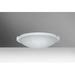 Winston Porter Tajik 1 - Light 11.88" Simple Bowl LED Flush Mount Glass in White | 3.75 H x 11.88 W x 11.88 D in | Wayfair 9682ST-LED-WH