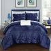 House of Hampton® Greco 8 Piece Duvet Cover Set Microfiber in Blue/Navy | Queen | Wayfair DS2248-BIB-WR