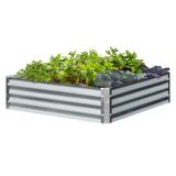 Arlmont & Co. Sabastian 3 ft x 3 ft Galvanized Steel Raised Garden Bed Metal | 10 H x 40 W x 40 D in | Wayfair 9429DC79038B41C492B0FA01633A543B