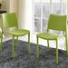 Hipster Dining Chair by Modway Plastic/Acrylic in Green | 32 H x 17.5 W x 22.5 D in | Wayfair EEI-2424-GRN-SET