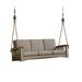 Rosecliff Heights Omar Sofa Rope Porch Swing in Gray | 28.5 H x 83 W x 36 D in | Wayfair 2E6378C98AD647D0B334315CF0FDA2B0