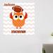 Zoomie Kids Baseball Owl Personalized Wall Decal Canvas/Fabric in Red | 24 H x 24 W in | Wayfair C7D8A7D41016466FBE32F3F9D84ABE51
