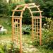 August Grove® Tillison 30" D Wood Arbor Wood in Brown | 94 H x 66 W x 30 D in | Wayfair E9BE7BE5F4634885BDD9F02817858DFF