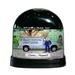 The Holiday Aisle® Friendly Folks Cartoon Caricature Male Service Van Snow Globe Plastic | 4 H x 4 W x 3 D in | Wayfair