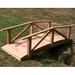 August Grove® Tillison Cedar Garden Bridge in White | 28 H x 36 W x 96 D in | Wayfair 792BB12CC771490C8D7F8C66B4ECE968