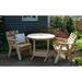 August Grove® Tillison Cedar Hearts Bistro Set Wood/Metal in Brown | Outdoor Furniture | Wayfair F03517E97C274356A0D5AF1D1A966502