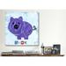 Viv + Rae™ Leonia Children Oink the Pig Canvas Art Canvas, Solid Wood in Blue/Indigo | 12 H x 12 W x 0.75 D in | Wayfair