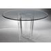 Brayden Studio® Hemenway 54" Pedestal Dining Table Plastic/Acrylic/Glass | 30 H x 54 W x 54 D in | Wayfair B472B50B18E74E50BB387889130971A8