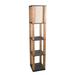 Wade Logan® Awshin 68" Column Floor Lamp Manufactured Wood in Black/Brown | 68 H in | Wayfair 6F17CECB3C454C75BF5D663D7A0F5DBC