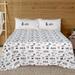 Millwood Pines Hebron Northern Exposure Sheets Animal Print Patchwork Rustic Cabin Bedding Set Cotton | 102 H x 102 W in | Wayfair 07107700011KM