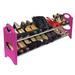 Rebrilliant 2-Tier 10 Pair Shoe Rack Plastic in Pink | 9 H x 36 W x 13 D in | Wayfair S1038 700 010 000 1034