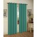 Winston Porter Cogbill Solid Semi-Sheer Grommet Curtain Panels, Polyester in Green/Blue | 84 H in | Wayfair 8E549E35BD0E4845AE60D3F61473EDF2