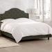 Charlton Home® Denyse Upholstered Standard Bed Velvet/Polyester | 54 H x 78 W x 83 D in | Wayfair 284AC6766300401594383F3F0FCA7C63