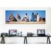Ebern Designs Panoramic Tuareg Camel Riders, Mali, Africa Photographic Print on Canvas in Blue | 24 H x 72 W x 1.5 D in | Wayfair