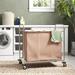 Rebrilliant Industrial Laundry Hamper Canvas/Metal | 36.5 H x 38.5 W x 24.75 D in | Wayfair HL14