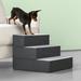 Tucker Murphy Pet™ Poston Easy Pet Ramp Fabric in Gray/Brown | 15 H x 18 W x 18 D in | Wayfair WF-PS-C2115C