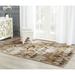 Brown/White 61 x 0.25 in Area Rug - Fleur De Lis Living Sarabia Abstract Brown/Beige Area Rug Polyester | 61 W x 0.25 D in | Wayfair