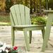 Latitude Run® Boganville Patio Dining Chair Wood in Green | 36.75 H x 22.25 W x 23 D in | Wayfair 508BF629D87C4719A68412782EDE87EF