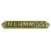 Breakwater Bay Bak Mermaids Solid Brass Ship's Plaque Metal | 1 H x 5.75 W x 1 D in | Wayfair 5C7255EF2594473A89CBAFD33380981F