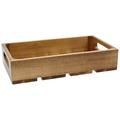 Winston Porter Gastro Serving & Display Wood Crate Solid Wood in Brown | 4.25 H x 10.375 W x 10.675 D in | Wayfair CRATE14