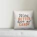 The Holiday Aisle® Stoehr Witch Better have My Candy Throw Pillow Polyester/Polyfill blend | 16 H x 16 W x 1.5 D in | Wayfair
