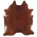 Brown 72 x 0.25 in Area Rug - Loon Peak® Natural Hair Handmade Cowhide Area Rug Cowhide | 72 W x 0.25 D in | Wayfair