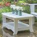 Red Barrel Studio® Worden Outdoor Coffee Table Wood in White | 18.5 H x 41 W x 26.5 D in | Wayfair A1A23641DBC742B3A634EBD48EA9D1A2