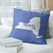 East Urban Home Pillow Polyester/Polyfill/Cotton Blend in Blue | 26 H x 26 W x 4 D in | Wayfair 77C101B2D7C64313B48AD7E5C1C01744