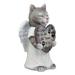 August Grove® Boley Celestial Angel Cat Pet Memorial Figurine Resin in Gray | 10.75 H x 7 W x 5.25 D in | Wayfair 5684A6F7EAA7410EB86CB12DF9F48E3D