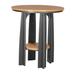 Ebern Designs Orchimont Round 36" Outdoor Table Plastic in Orange/Black | 36 H x 32.5 W x 32.5 D in | Wayfair 75D71159E9184337AECD72FBE7B5B46E