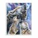 Isabelle & Max™ Scully Wolf Pack Family Large Dog Watercolor Painting Wall Décor | 18 H x 12 W x 0.5 D in | Wayfair