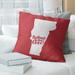 East Urban Home Rutland Pillow Polyester/Polyfill/Leather/Suede in Red | 14 H x 14 W x 3 D in | Wayfair AAF246A22920404E807F7F98D5D8935A