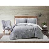 Truly Soft Cuddle Standard Comforter Set Polyester/Polyfill/Cotton in Gray | Twin XL Comforter + 1 Sham | Wayfair CS3142GYTX-1500