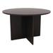 Alera® Valencia Circular Conference Table Wood in Brown | 29.5 H x 42 W x 42 D in | Wayfair ALEVA7142ES