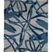 Black/Gray 108 W in Rug - Brayden Studio® One-of-a-Kind Bainsby Hand-Knotted Traditional Style Gray/Blue 9' x 12' Wool Area Rug Wool | Wayfair