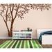 Harriet Bee Birch Tree Forest Blowing Leaves Vinyl Wall Decal Vinyl in Red | 96 H x 144 W in | Wayfair E8FA5900D3594D4AABF0A8B778E020C0