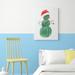 The Holiday Aisle® A Very Cactus Christmas I by Jenaya Jackson - Print on Canvas Metal in Green/Pink/Red | 32 H x 24 W x 2 D in | Wayfair